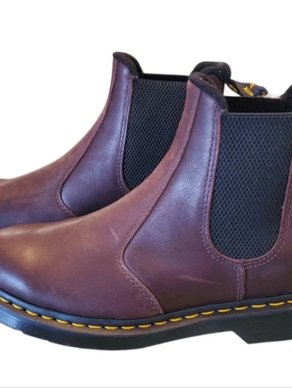 NWT Dr. Martens 2976 WarmWair Chelsea Boots Brown Leather M 8, W 9. NO BOX